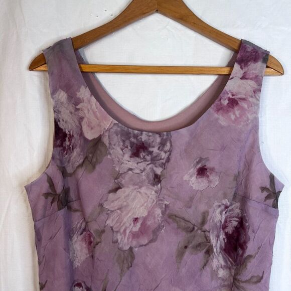 R&M Richards Fairy Core Whimsical Floral Crinkle Maxi Dress & Jacket Size LGP* - Picture 3 of 9